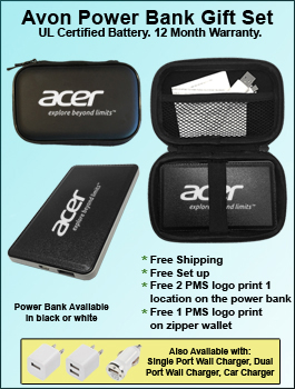 Avon Power Bank Zipper Wallet Gift Set